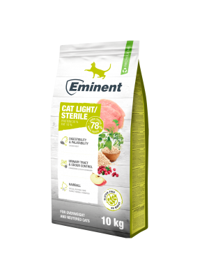Eminent Cat Light/Sterile 30/10 10kg (ulepszona receptura)